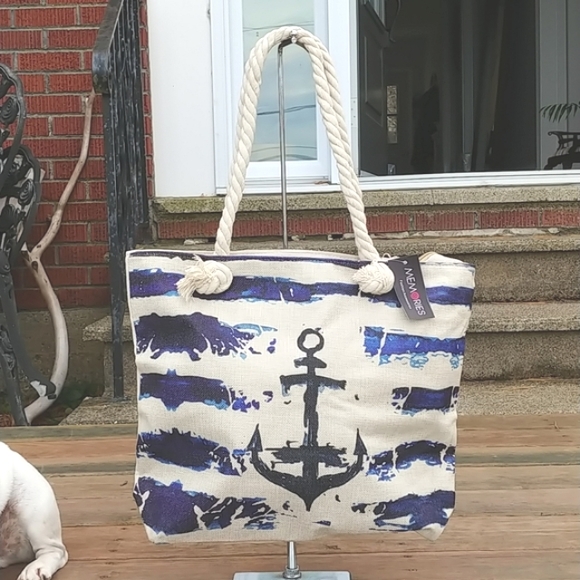 Nautical canvas tote bag - Picture 6 of 9